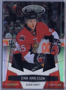 Erik Karlsson 2010-11 Certified, Mirror Red Jersey Dual 112/150
