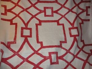 2 3/4 YARDS MICHAEL DEVINE FABRIC ~ FRETWORK ~ UPHOLSTERY / CURTAINS