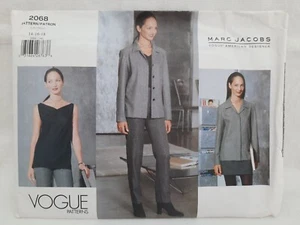 Vogue Marc Jacobs Pattern 2068 ~ Misses Jacket - Top - Skirt - Pants Size 14-18 - Picture 1 of 8