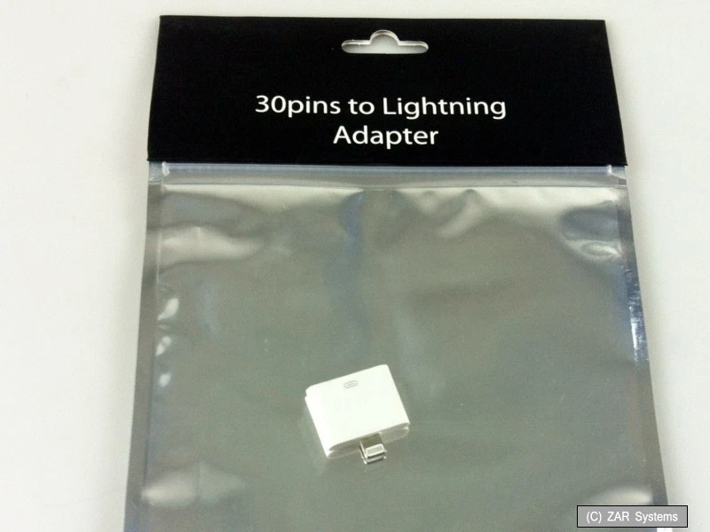 eSTUFF Lightning 30-pin (breit) Steck Adapter für iPhone 6,7,8,X,iPad,iPod,Air - Bild 1 von 1