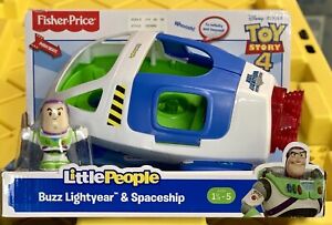 Disney Pixar Toy Story 4 Buzz Lightyear And Spaceship Little People NRFP NEW