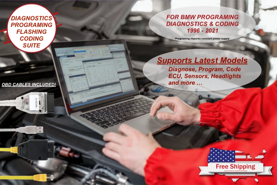 🔴 Herramienta de codificación de programación portátil de diagnóstico PRO ENET K-DCAN SUITE PARA BMW MINI Foto 1 de 1