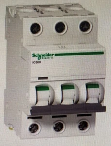 Schneider ACTI9 iC60H MINIATURE CIRCUIT BREAKER 3-Poles 415V D-Curve- 32A Or 40A - Picture 1 of 3