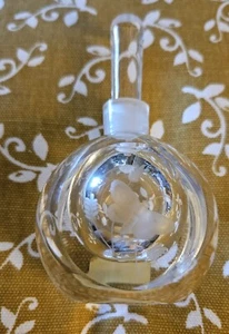 Svenskt Glas Stockholm geätzter Schmetterling signiert Parfüm Flakon EUC - Bild 1 von 7