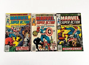 3 Vintage Marvel Comics "Capitán América" 1977 #1 MAYO - #2 JULIO - #3 SEPTIEMBRE - Imagen 1 de 2