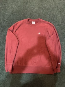 Vintage 90s Champion Reverse Weave Sweatshirt Crewneck Red Men’s Size XL - Picture 1 of 5
