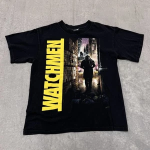 T-shirt promozionale vintage Watchman Movie Rorschach taglia media 2009 Y2K DC Comics - Foto 1 di 8