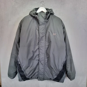 Helly Hansen Jacket Mens Large Grey Down Filled Hooded - Picture 1 of 9