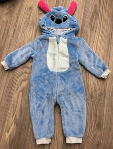 Thicken Flannel romper costume baby clothes STITCH winter warm 12-18 months - Picture 1 of 3