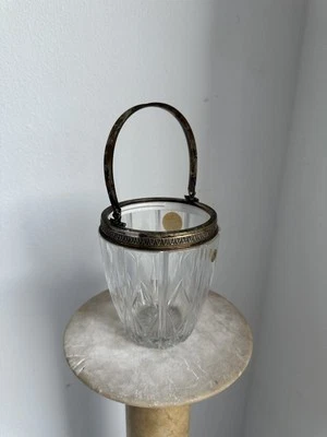 Cestello Per Ghiaccio Cristallo E Argento 800 - Immagine 1 di 4