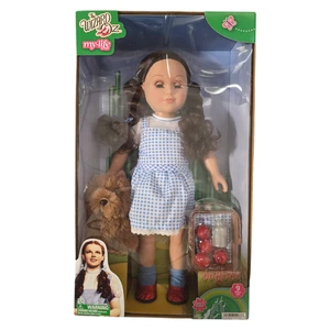 18" My Life As Wizard Of OZ Dorothy Brunette Hair & Brown Eyes Doll Toto Basket - Picture 1 of 11