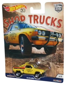 Hot Wheels Shop Trucks (2017) Sooby's Off Road Yellow Subaru Brat Real Riders To - Picture 1 of 1