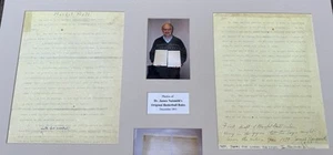 COPY of Dr. James Naismith’s ORIGINAL RULES OF BASKETBALL Ian Naismith Auto - Picture 1 of 8