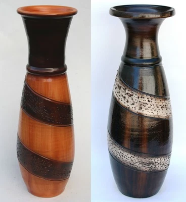 BODENVASE Keramik Vase Dekovase 60cm Groß günstig aus Portugal mit Vaseneinsatz - Bild 1 von 4