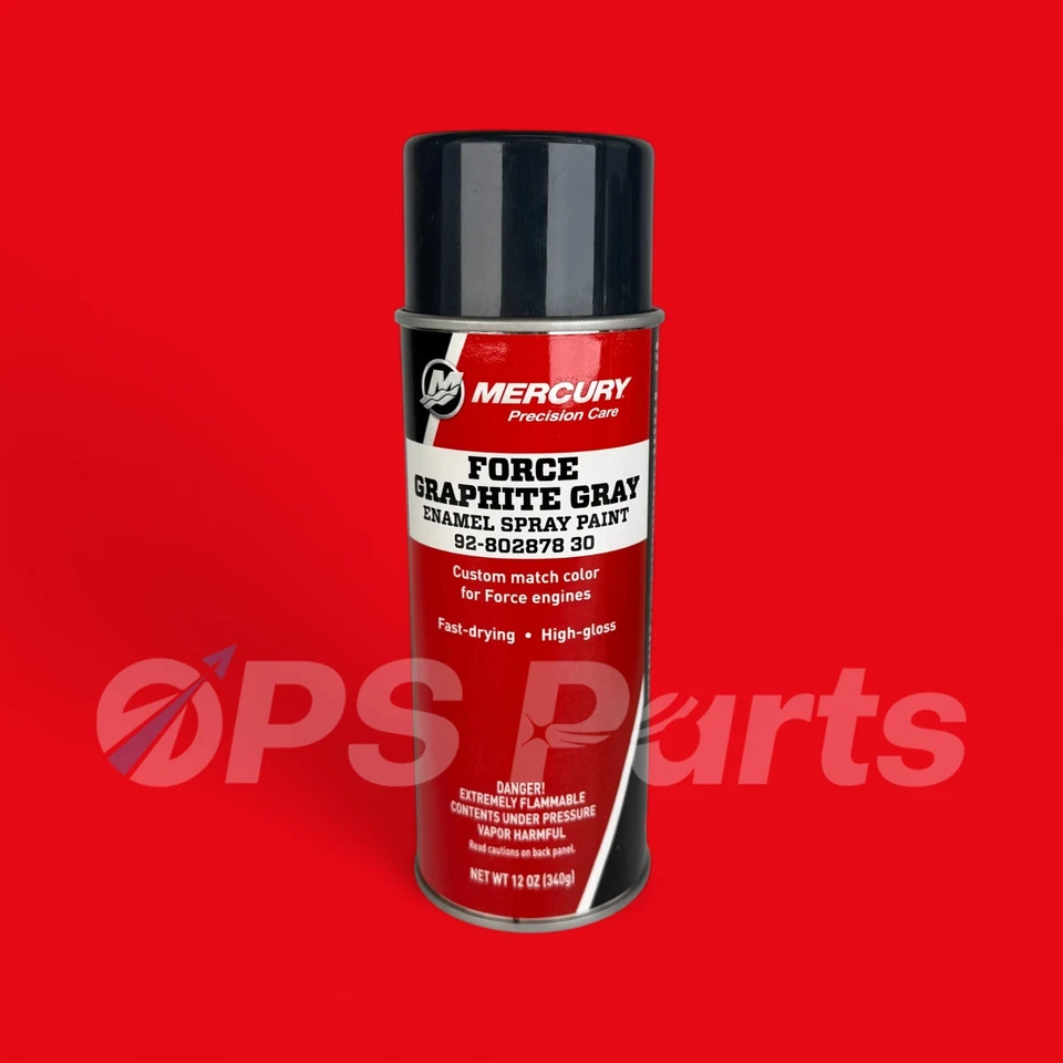 Pieza de pintura en aerosol gris grafito Mercury/Quicksilver Force # 80287830 - Nuevo OEM Foto 1 de 1