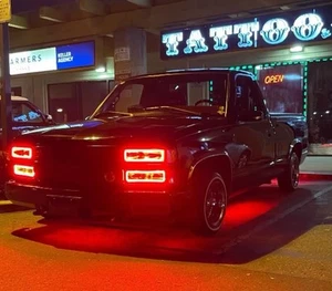Truck LED RGB Underglow Underbody Kit Bluetooth & remote 2x 4ft 2x 6t strips - Bild 1 von 4