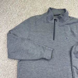 Vineyard Vines 1/4 Zip Sweatshirt Herren Größe Large grau langarm - Bild 1 von 12