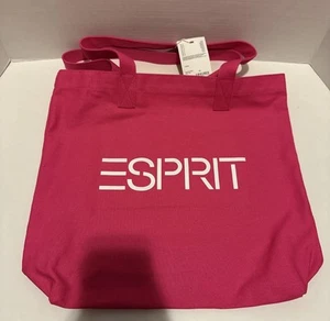ESPRIT Vintage Throw-back 90's Pink Canvas Tote NWT Authentic - Picture 1 of 8