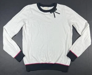 Kate Spade Girls Colorblock White Black Bow Sweater YOUTH Size XL (14Y) - Picture 1 of 9