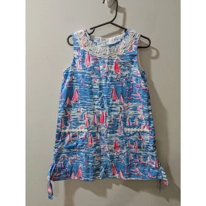 NWOT Lilly Pulitzer Girls Sailboat Dress - Picture 1 of 4