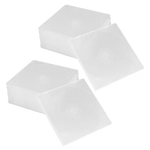 3 Pieces Ultra-dünne CD-Box CD-Aufbewahrungshalter Klare CD-Hüllen - Photo 1/12