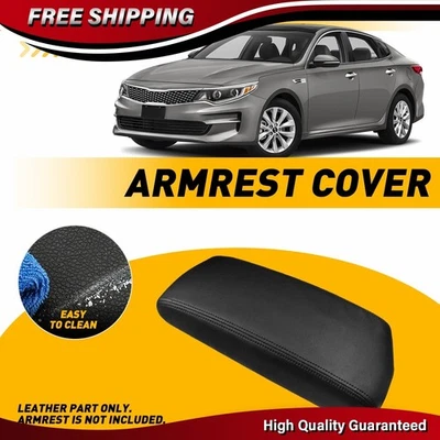 Cubierta protectora negra para reposabrazos de consola central de coche para Kia Optima 2016-2020 Foto 1 de 4