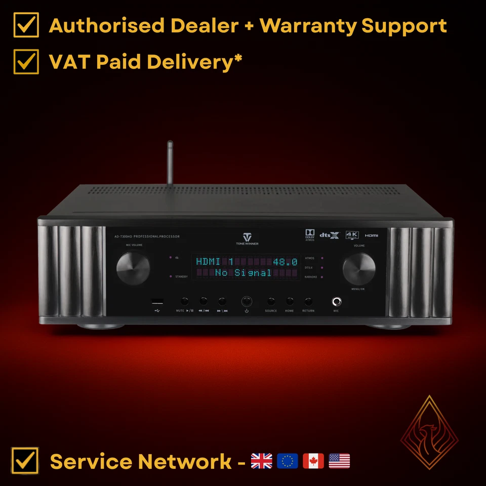 ToneWinner  AD-7300HD - Dolby Atmos Processor - 7.2.4 channels  - XLR outputs - Image 1 of 4