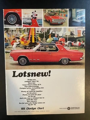 1965 Print Ad: Chrysler Dodge Dart 2-Door Red - 13.5 x 10 READ - Image 1 of 4