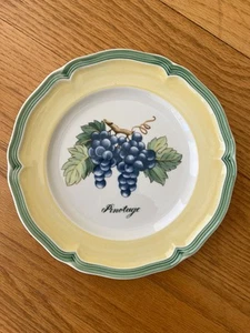 Villeroy And Boch French Garden Fleurence Individual Cheese Plate Pinotage Grape - Picture 1 of 4
