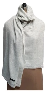 New 100% Wool Cashmere Light Grey Women's/Ladies Winter Scarves/Stoles/Shawls - Picture 1 of 2