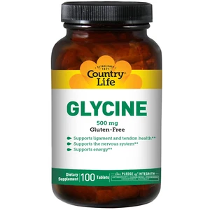 Country Life, Glycine, 500 mg, 100 Tablets - Picture 1 of 2