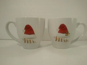 Mr and Mrs Santa Hat Mugs Home Essentials Extra Large Mug Set - Picture 1 of 6
