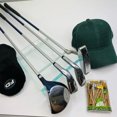 Lote de 7 palos de golf Knight Future Tour Jr putter 5 9 driver sombrero diestro Foto 1 de 4