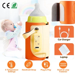 Baby Bottle Warmer Portable Car Travel Heating Milk Bottle Warmer Fast Charge - Picture 1 of 12