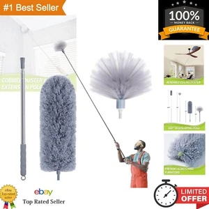 Stainless Steel Extendable Cleaning Tool Set - Spider Web & Ceiling Fan Brush - Picture 1 of 9