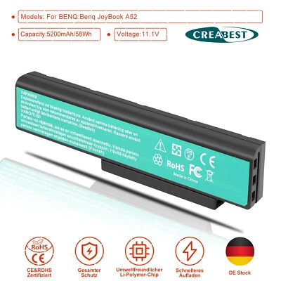 5200mAh 3UR18650F-2-QC-CH3 Akku Für BenQ JoyBook A52 A52E A53 C41E DHR503 R42 - Bild 1 von 4