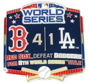 2018 World Series Commemorative Pin - Red Sox vs. Dodgers - Limited Edition 1000 - Picture 1 of 3