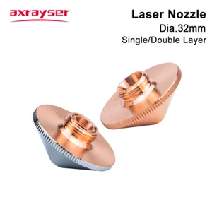 Laser Nozzles Dia32mm Single Double for Raytools BT240 BM114 BM110 Laser Cutting - Picture 1 of 8