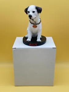 Neu im Karton "Nipper" RCA Harz Hund Wackelkopf Original Etikett auf Unterseite - Bild 1 von 6