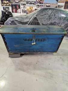 Antique 1868 Swedish Wedding Trunk - Picture 1 of 12