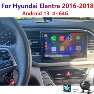 4-64G Android13 For Hyundai Elantra 2016-2018 Carplay Car Stereo Radio GPS WIFI - Foto 1 di 20