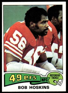 1975 TOPPS BOB HOSKINS SAN FRANCISCO 49ERS #442