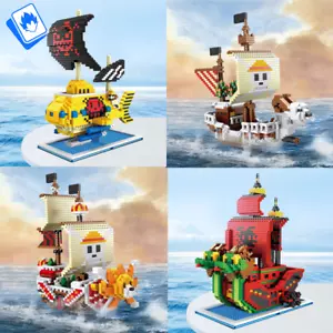 Mattoncini Costruzioni One Piece 4Pirate Ship 20-23cm Building Blocks Collezione - Picture 1 of 7