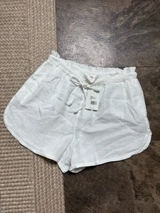 Xirena $130 Starla Gauze Shorts in White Size Lrg - Picture 1 of 5