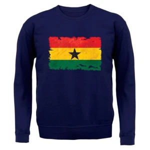 Ghana Grunge Style Flag - Kids Hoodie / Sweater - Ghanaian Country Travel Flags - Picture 1 of 20