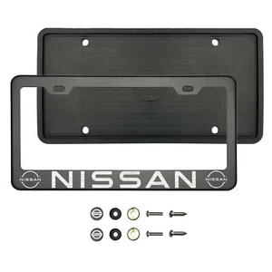 New Custom Laser Etched Matte Black Stainless Steel License Frame Silicone Guard - Picture 1 of 1