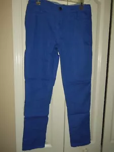 Pantalones de mezclilla OSO informales talla 6 elásticos ajustados con bolsillo en la pierna ~ azul aciano - Imagen 1 de 10