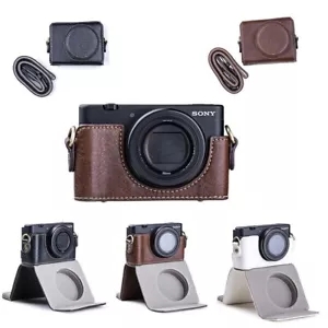 Media funda de cuero con cubierta base para el hombro para cámara Sony ZV-1 - Imagen 1 de 27