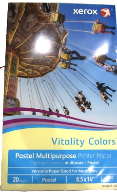 Xerox Multipurpose Pastel Paper, 20-lb, Letter Yelow Color, 500 Sheets 8.5X14.. - Image 1 of 4