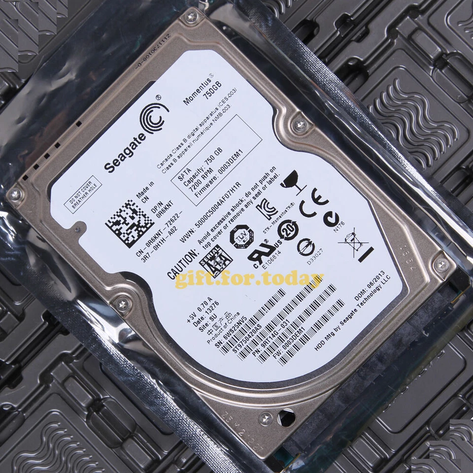 For Seagate (ST9750420AS) 750 GB 7200 RPM SATA 2.5" Internal Hard Drive HDD - Image 1 of 1
